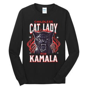 Childless Cat Ladies Against Fascism Tall Long Sleeve T-Shirt