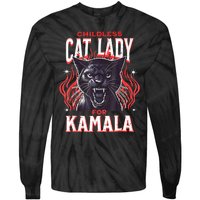 Childless Cat Ladies Against Fascism Tie-Dye Long Sleeve Shirt