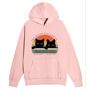 Childless Cat Ladies Against Fascism Urban Pullover Hoodie