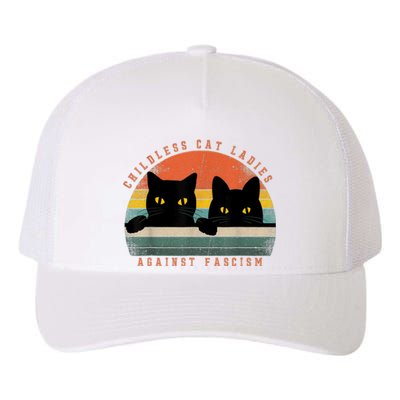 Childless Cat Ladies Against Fascism Yupoong Adult 5-Panel Trucker Hat