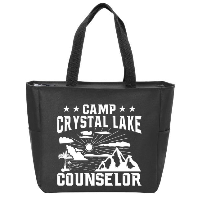 Camp Crystal Lake Counselor Graphic Zip Tote Bag