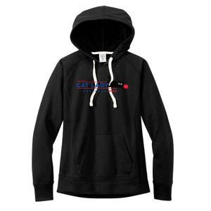 Childless Cat Lady Voting Election 2024 Usa Gift Women's Fleece Hoodie