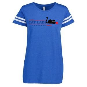 Childless Cat Lady Voting Election 2024 Usa Gift Enza Ladies Jersey Football T-Shirt