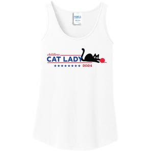 Childless Cat Lady Voting Election 2024 Usa Gift Ladies Essential Tank