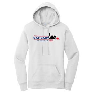 Childless Cat Lady Voting Election 2024 Usa Gift Women's Pullover Hoodie