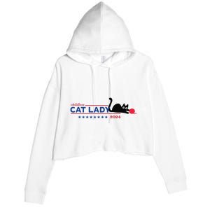 Childless Cat Lady Voting Election 2024 Usa Gift Crop Fleece Hoodie