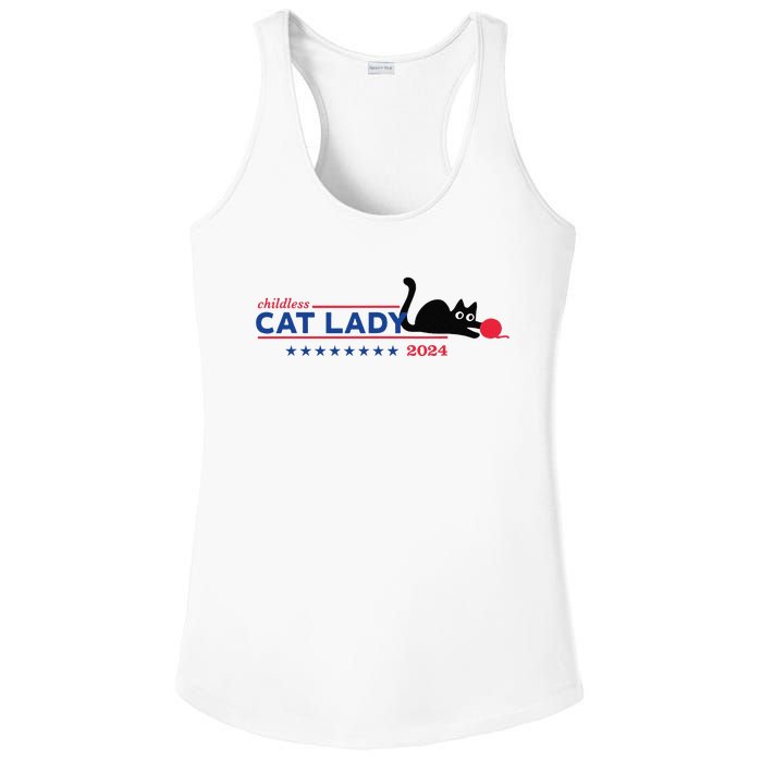 Childless Cat Lady Voting Election 2024 Usa Gift Ladies PosiCharge Competitor Racerback Tank