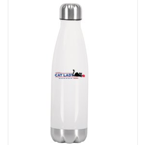 Childless Cat Lady Voting Election 2024 Usa Gift Stainless Steel Insulated Water Bottle