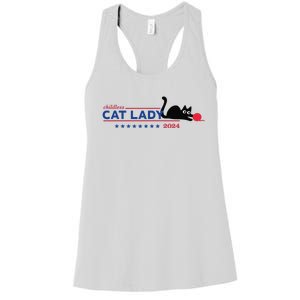 Childless Cat Lady Voting Election 2024 Usa Gift Women's Racerback Tank