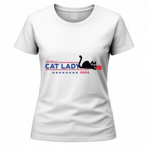 Childless Cat Lady Voting Election 2024 Usa Gift Women's T-Shirt