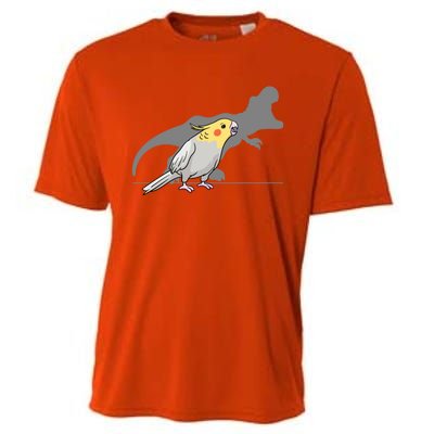 Cockatiel Cockatoo Lutino Parrot Quarrion Dinosaur Dino Gift Cooling Performance Crew T-Shirt