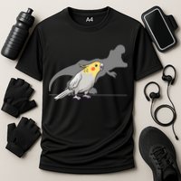 Cockatiel Cockatoo Lutino Parrot Quarrion Dinosaur Dino Gift Cooling Performance Crew T-Shirt
