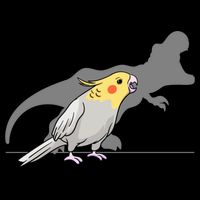 Cockatiel Cockatoo Lutino Parrot Quarrion Dinosaur Dino Gift Cooling Performance Crew T-Shirt