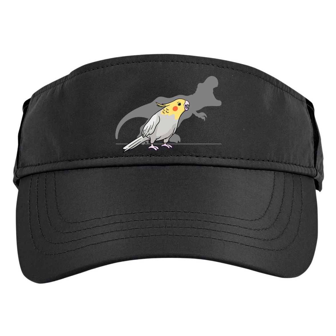 Cockatiel Cockatoo Lutino Parrot Quarrion Dinosaur Dino Gift Adult Drive Performance Visor