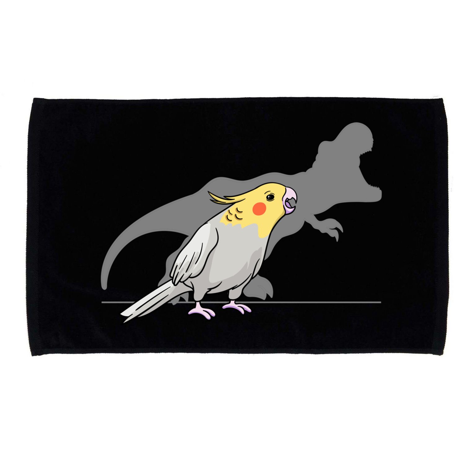 Cockatiel Cockatoo Lutino Parrot Quarrion Dinosaur Dino Gift Microfiber Hand Towel
