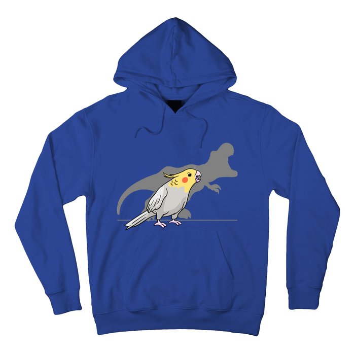 Cockatiel Cockatoo Lutino Parrot Quarrion Dinosaur Dino Gift Hoodie