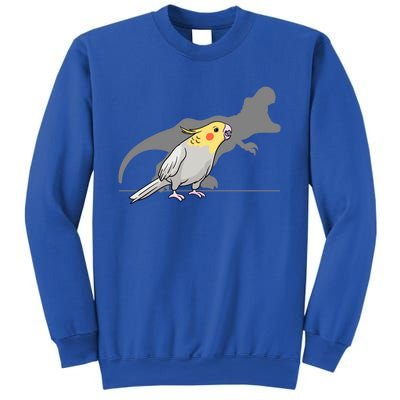 Cockatiel Cockatoo Lutino Parrot Quarrion Dinosaur Dino Gift Sweatshirt