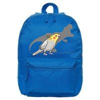 Cockatiel Cockatoo Lutino Parrot Quarrion Dinosaur Dino Gift 16 in Basic Backpack