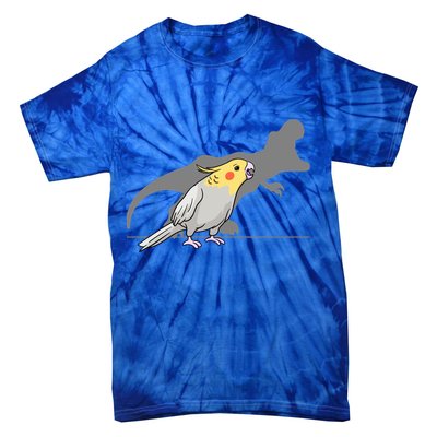 Cockatiel Cockatoo Lutino Parrot Quarrion Dinosaur Dino Gift Tie-Dye T-Shirt