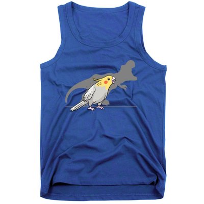 Cockatiel Cockatoo Lutino Parrot Quarrion Dinosaur Dino Gift Tank Top