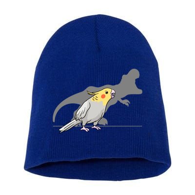 Cockatiel Cockatoo Lutino Parrot Quarrion Dinosaur Dino Gift Short Acrylic Beanie