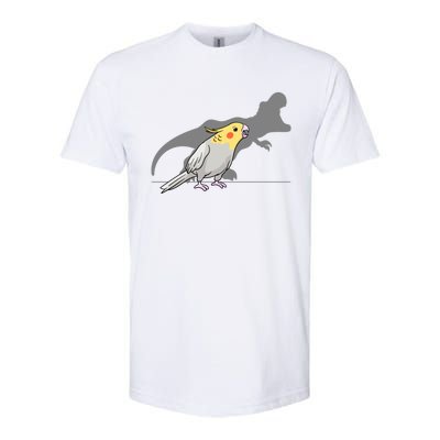 Cockatiel Cockatoo Lutino Parrot Quarrion Dinosaur Dino Gift Softstyle CVC T-Shirt