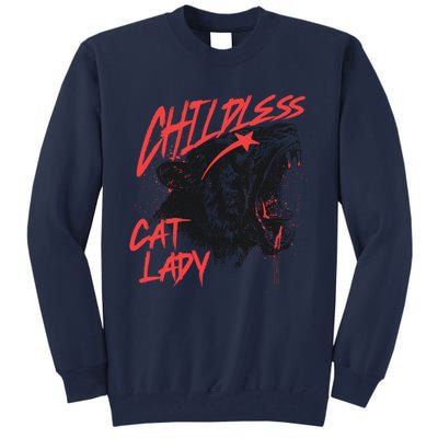 Childless Cat Lady Tall Sweatshirt