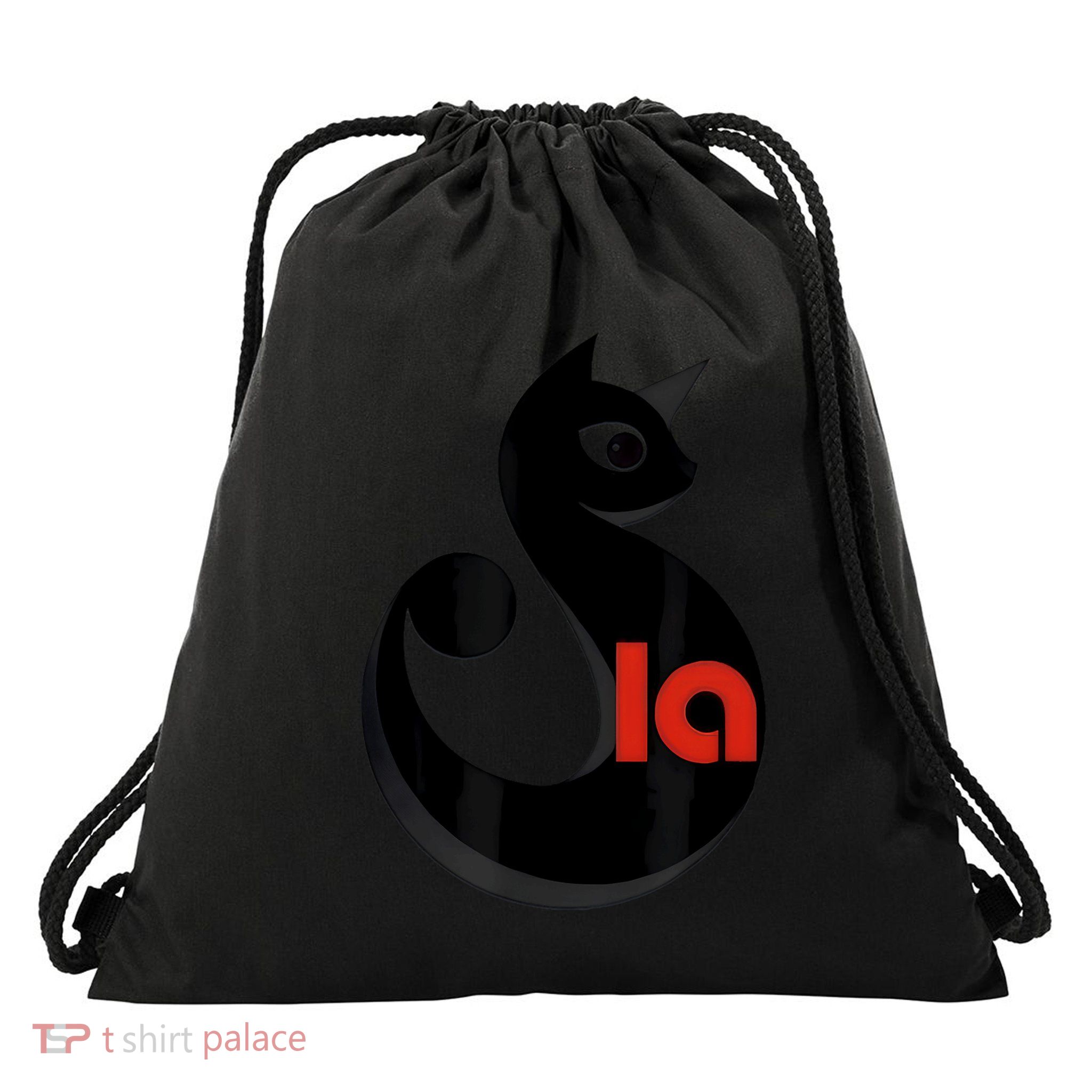Cat  Comma La Drawstring Bag
