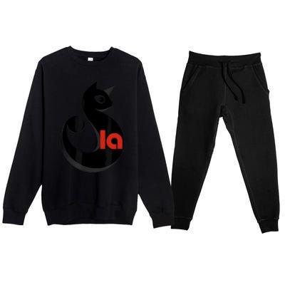 Cat  Comma La Premium Crewneck Sweatsuit Set