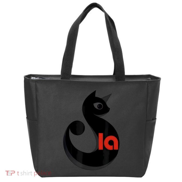 Cat  Comma La Zip Tote Bag