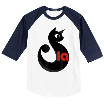 Cat  Comma La Baseball Sleeve Shirt