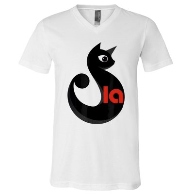 Cat  Comma La V-Neck T-Shirt