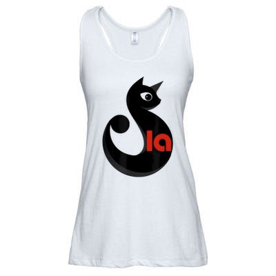 Cat  Comma La Ladies Essential Flowy Tank