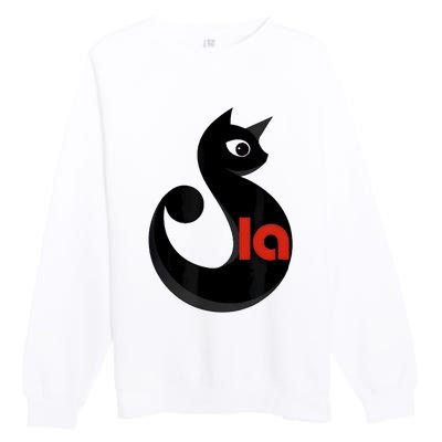 Cat  Comma La Premium Crewneck Sweatshirt