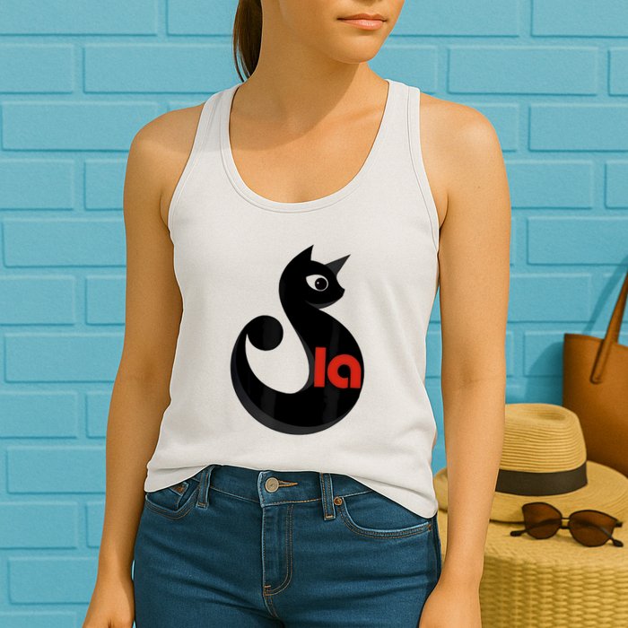 Cat  Comma La Womens Tank Top