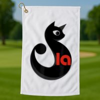 Cat  Comma La Golf Towel