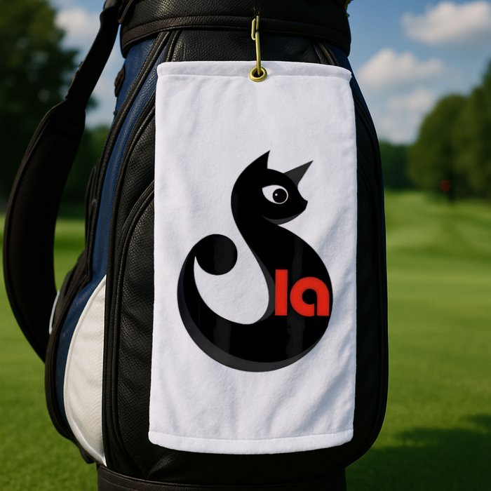 Cat  Comma La Golf Towel