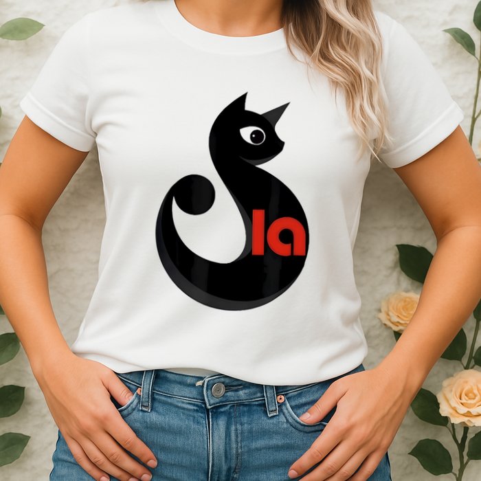 Cat  Comma La Womens T-Shirt