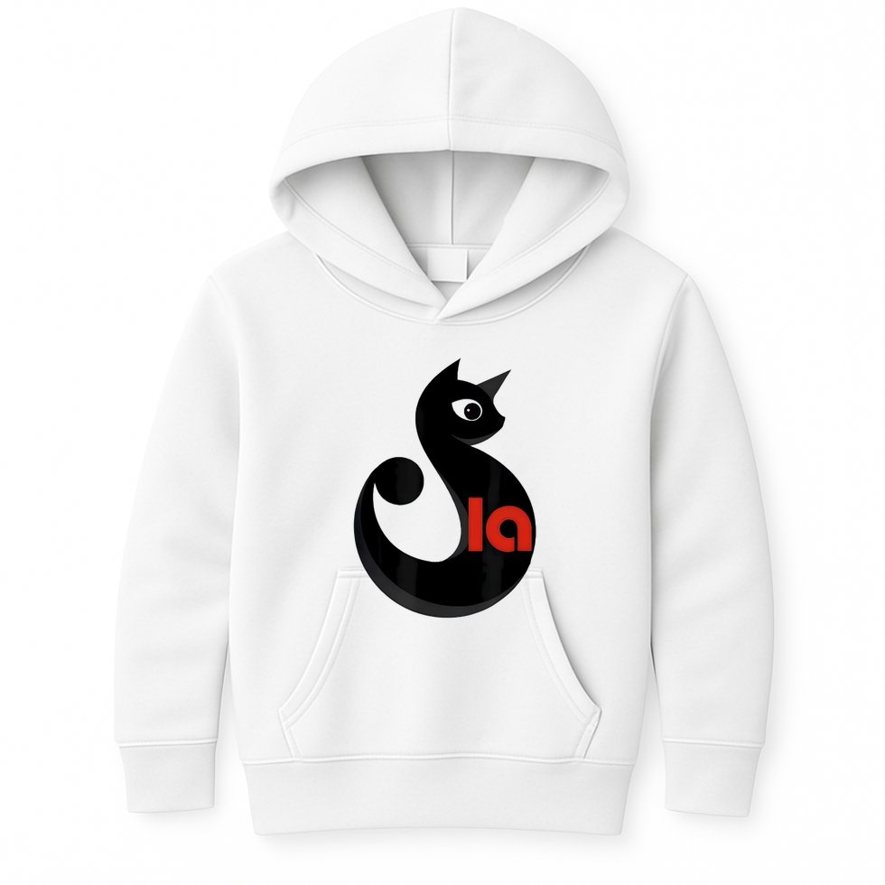 Cat  Comma La Kids Hoodie