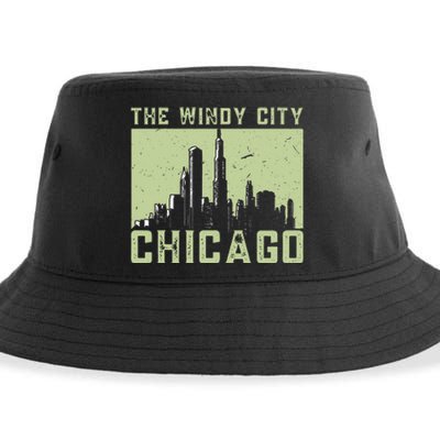 Chicago City Lover The Windy City Chicago Sustainable Bucket Hat