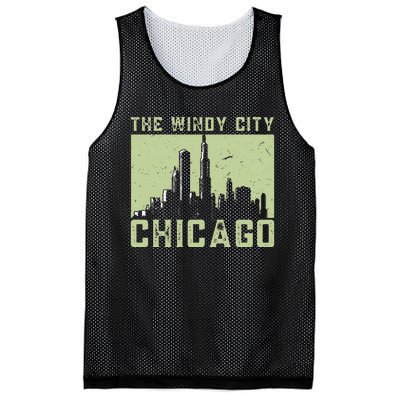 Chicago City Lover The Windy City Chicago Mesh Reversible Basketball Jersey Tank