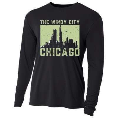 Chicago City Lover The Windy City Chicago Cooling Performance Long Sleeve Crew