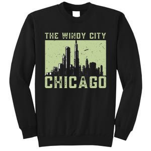 Chicago City Lover The Windy City Chicago Tall Sweatshirt