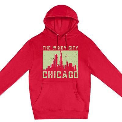 Chicago City Lover The Windy City Chicago Premium Pullover Hoodie