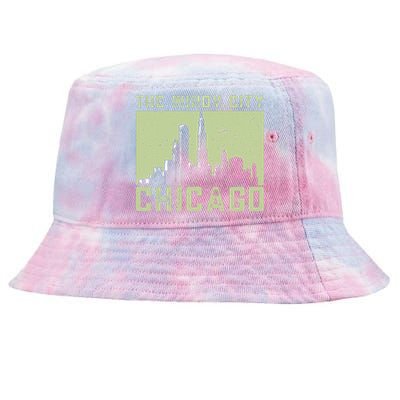 Chicago City Lover The Windy City Chicago Tie-Dyed Bucket Hat