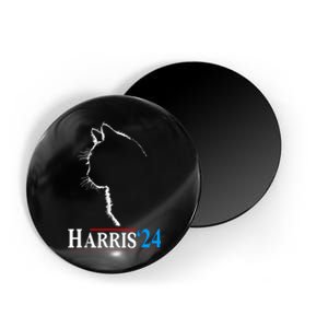 Childless Cat Lady Funny Cat Ladies For Kamala Harris 2024 Magnet