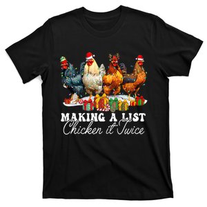 Christmas Chicken Lover Santa Hat Funny Farm Merry Christmas T-Shirt