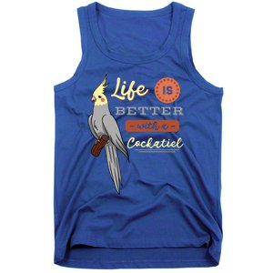 Cockatiel Cockatoo Lutino Quarrion Parrot Tiel Weiro Bird Great Gift Tank Top