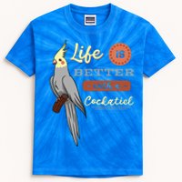 Cockatiel Cockatoo Lutino Quarrion Parrot Tiel Weiro Bird Great Gift Kids Tie-Dye T-Shirt