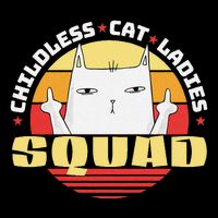 Childless Cat Ladies Squad Club Lady Funny Middle Finger City Backpack